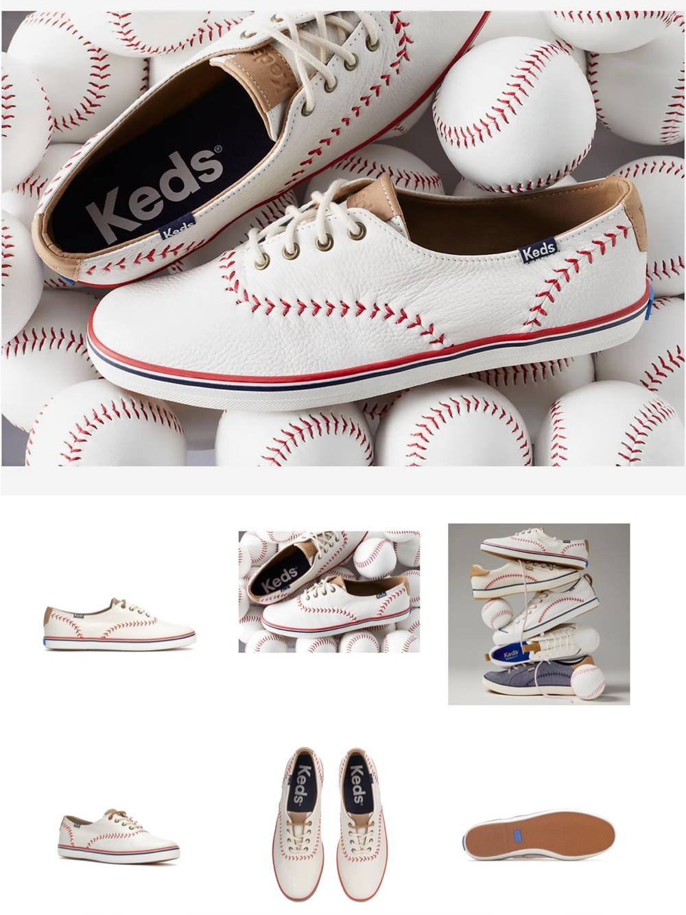BNIB ⚾️  Keds Champion Pennant Leather Lace Up